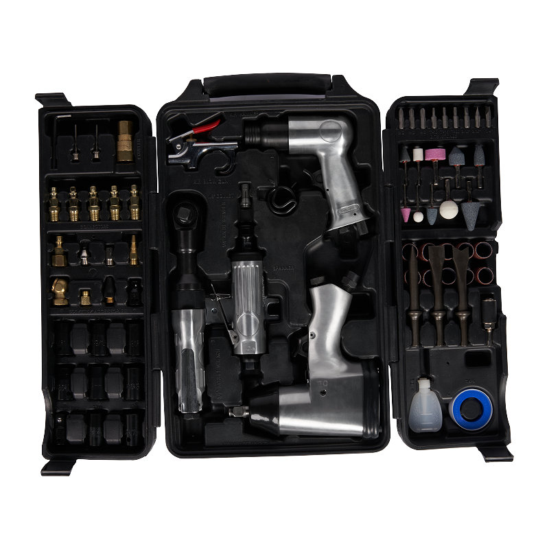  XINXING XQ-T13 71PC AIR TOOL KIT ، 1/2 "AIR IMPACT 3/8" RATCHET 150MM HAMMER 1/4 "grinder، with ACCESSORIES، BMC SET